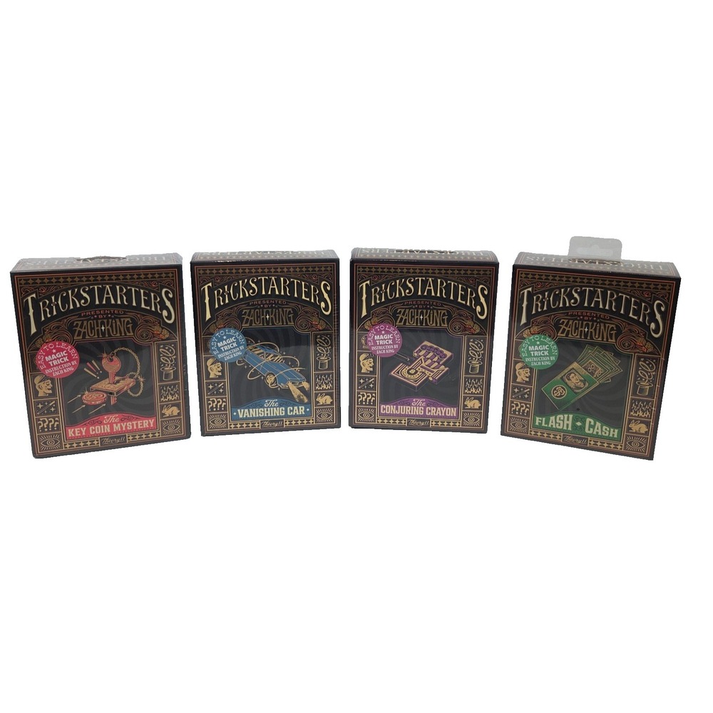 New Sealed Trickstarters‎ Zach King Magic Tricks - Lot of 4